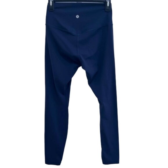 Lululemon Navy Classic High Rise Leggings 10 Full Length Everyday Activewear - Picture 4 of 5